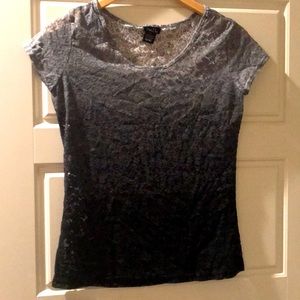 ❄️ ombré lace shirt